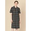 Bcbg Linen Check Dress B3m4o633