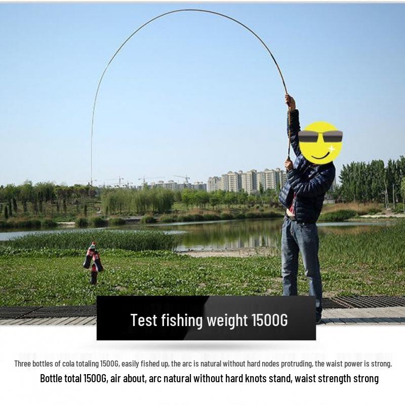 Exquisite Ultralight Carbon Crucian Carp Fishing Rod - Ultra-Fine Action, Long Section Hand Rod Set