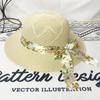 Ribbon Bowknot Visor Hats Girls Fisherman Hats Women Beach Cap Women Sun Hat Wide Brim Straw Hats