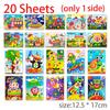 5-20 Pezzi Nuovo Puzzle Gioco Adesivo 3D in Schiuma EVA Giocattoli Educativi per l'Apprendimento di Animali Cartoni Animati Fai da Te Per Bambini Bambine Multi-disegni Stili