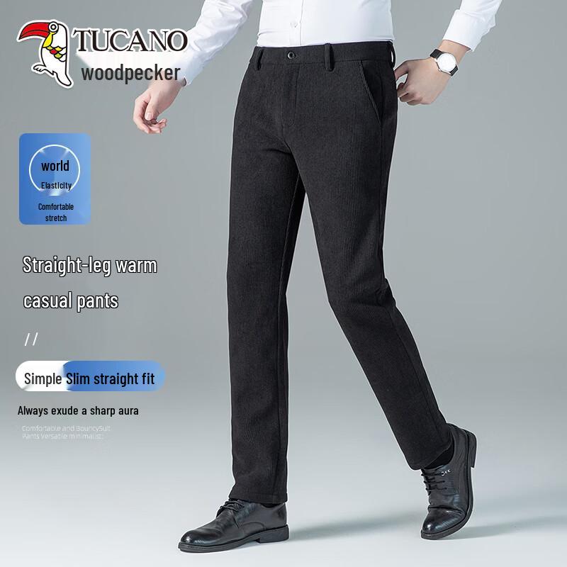 TUCANO Men s Anti-Wrinkle Straight Fit Casual Trousers 170/76A