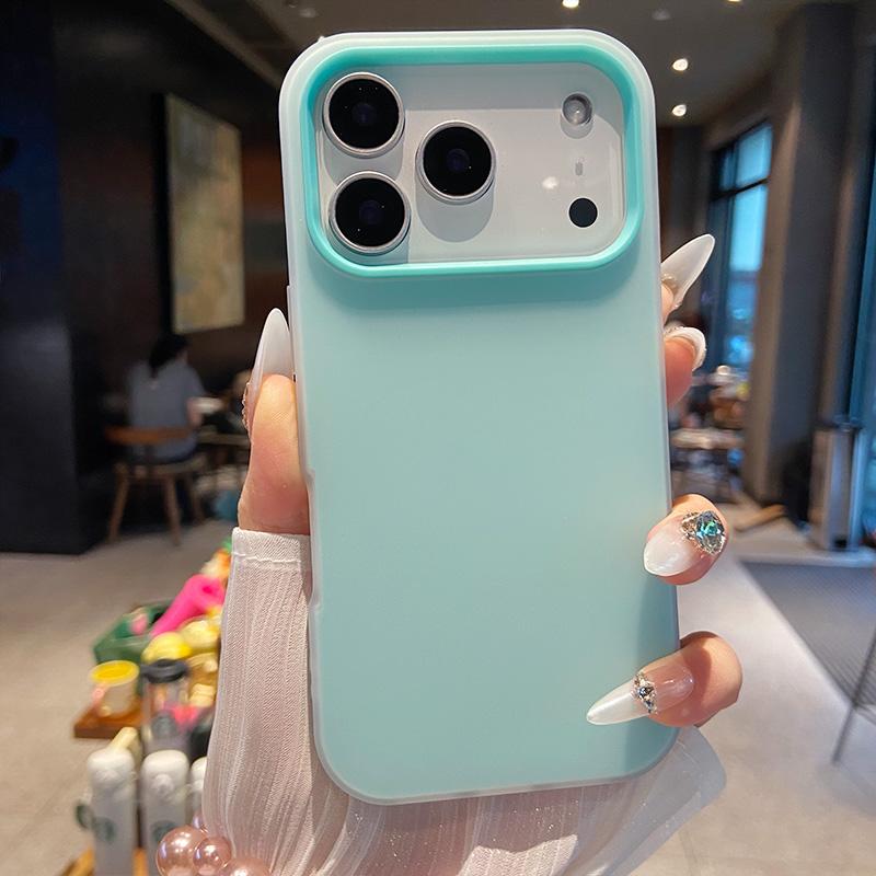 Luxury 2in1 Candy Phone Case for IPhone 17 Air 12 13 14 15 16 Pro Max TPU+PC Shockproof Bumper Back Cases Protect Cover