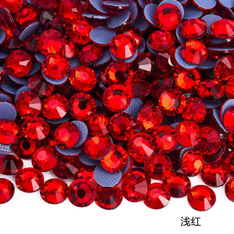 Imitation Austrian Hot Diamond Manicure Glass Flat Bottom Drill Adhesive Rhinestone Diy Clothing Accessories Hot Melt Adhesive Bottom Drill