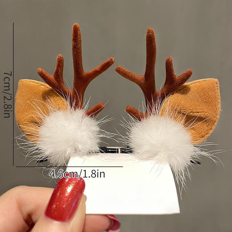 Christmas Hats Christmas Hairpin Decoration Party Headwear Cute Deer Headband Kawaii Hair Accessorie Navidad