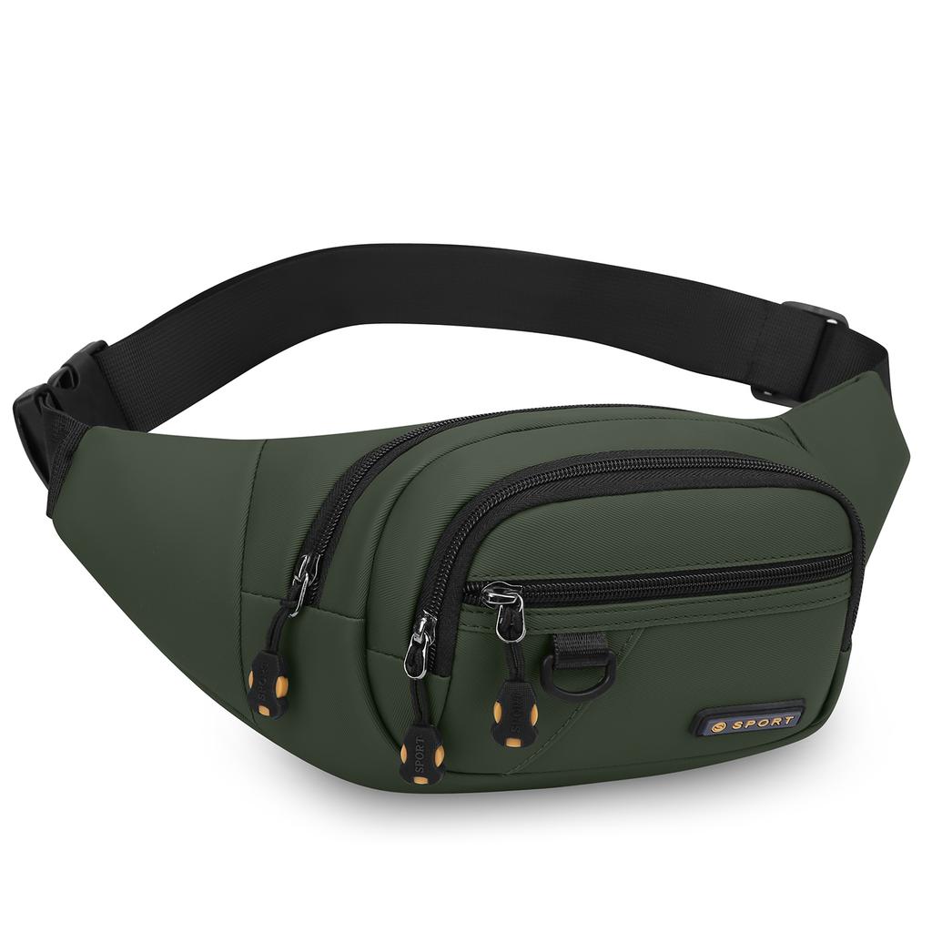 Large Capacity Unisex Waist Bag Waterproof Wear-Resistant Casual Travel Chest Bag for Sports and Business Single Shoulder