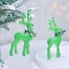 Cute Christmas Wreath Plush Reindeer Flocking Xmas Tree Hanging Ornaments  Home Xmas Decoration
