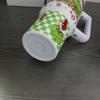 40oz 1200ML Vánoční Grinchův Tumbler s rukojetí a brčkem pro sport nebo cestování