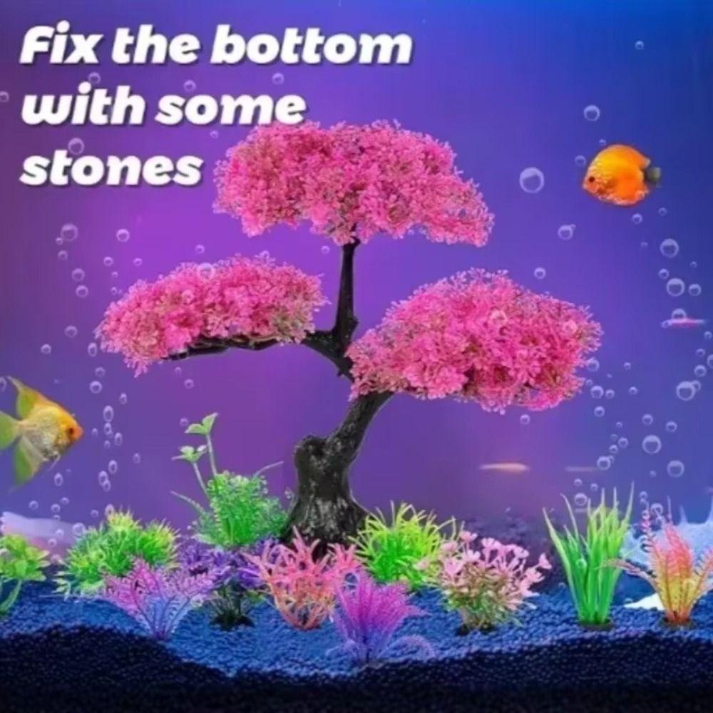 Lifelike Aquarium Artificial Plants Undersea Aquatic Plants Ornament  For Goldfish Betta Fish Tank