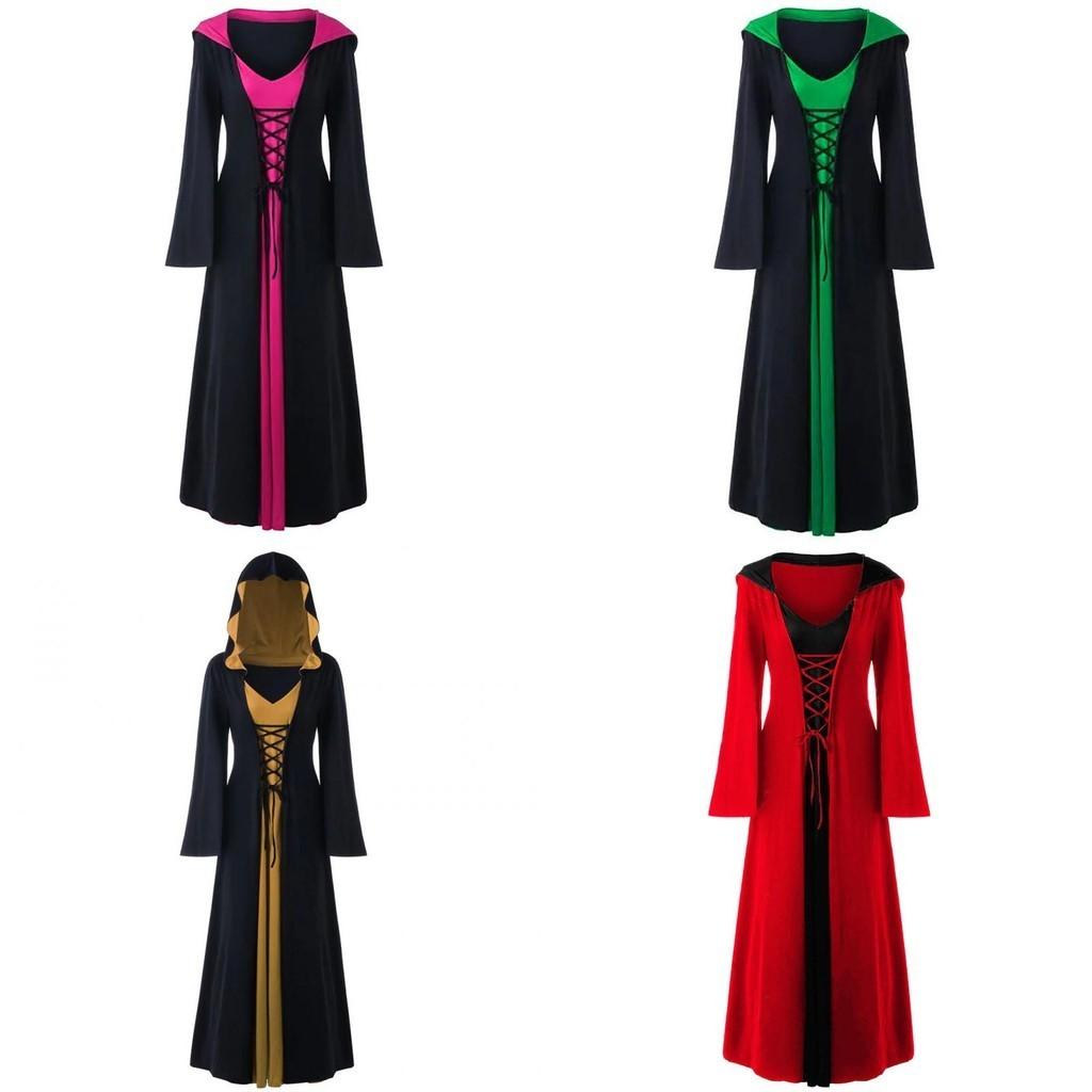 Elegant Gothic Ladies Medieval Renaissance Fancy Dress For Halloween Cosplay