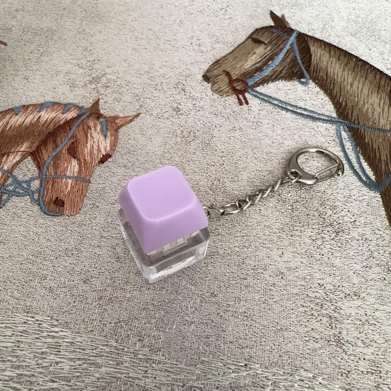 Led Keyboard Key Chain Toy Stress Relief Diy Button Finger Keyboard Caps Toy Small Gifts Small Gadgets Keychains