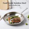 KOCH SYSTEME CS 8/10 Zoll Bratpfanne Edelstahl Steakpfanne mit 3-lagigem Boden Raucharm Kochtopf für Universalkochfelder
