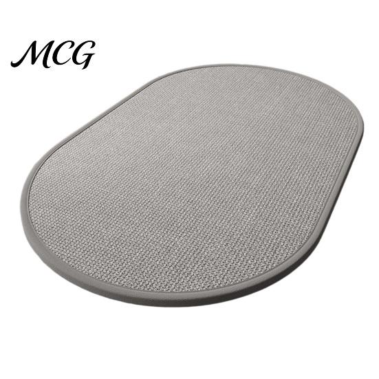 Machine Washable Mat Minimalist Bathroom Rug, Absorbent Non-Slip Floor Mat, Rectangular Door Textured Backing Rug for Home Entrance Bedroom