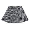 Tiffany Black Check Pleated Skirt T51kbs020