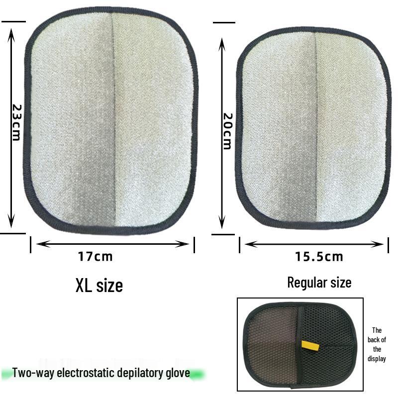 Haustierpflegehandschuh: Doppelseitiger Haar- und Fusselentferner mit statischer Adsorption für den täglichen Gebrauch