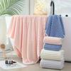 One Adult Coral Fleece Thick Bath Towel Absorbent Shower Towel for Bathroom Use - Soft Comfortable Bath Towel