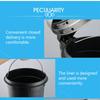 Stainless Steel Trash Can Silent Ergonomic Handle Kitchen Garbage Can with Antislip Footrest for