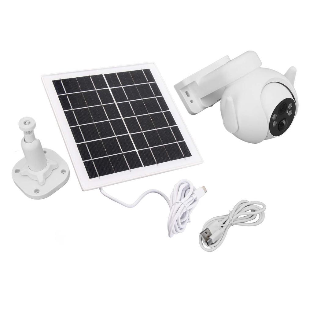 Solar Camera Wireless Ultra HD Rotatable Human Tracking Full Color Night Vision Solar Security Cameras for Home Outdoor