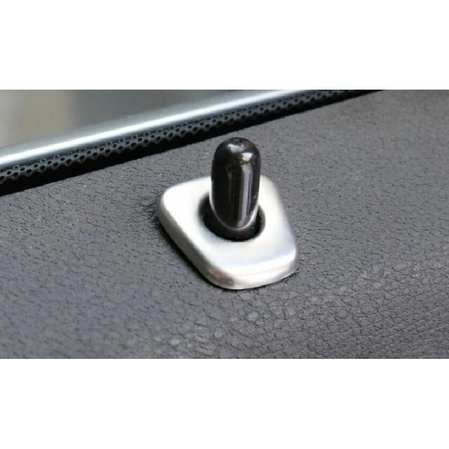 Fit For BMW X1 F48 2016-2022 Silver Steel Inner Door Lock Down Bolt Ring Trim
