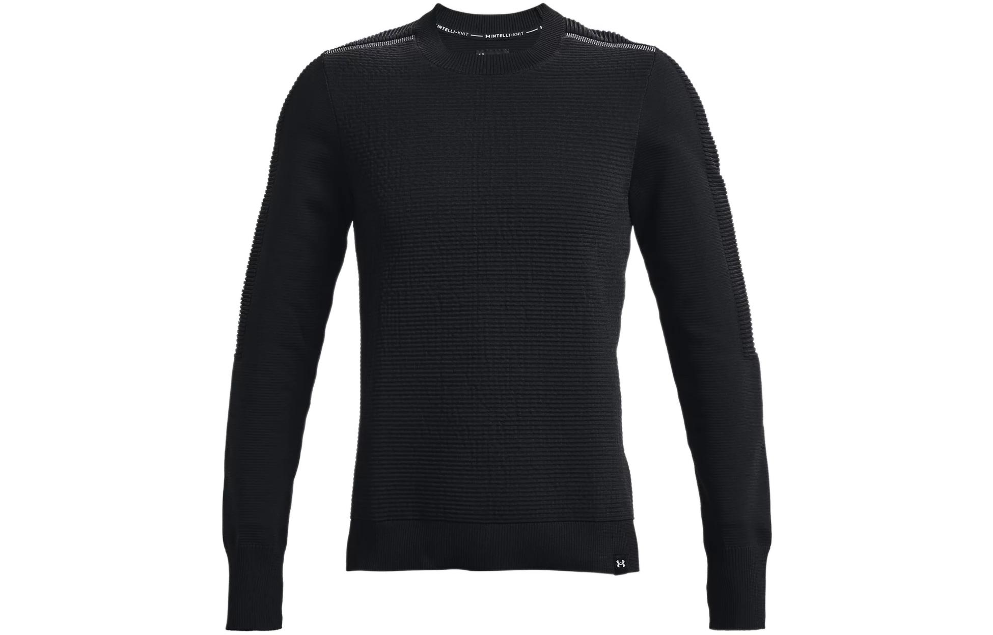 Under Armour Sweatshirts Men s Black Crew Neck Moderate Regular 1371573-001 S
