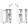 Vidaxl Cabinet, White, 80X40X110 Cm, Wood-based Material