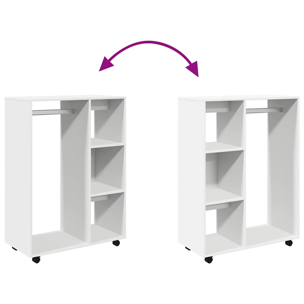 Vidaxl Cabinet, White, 80X40X110 Cm, Wood-based Material