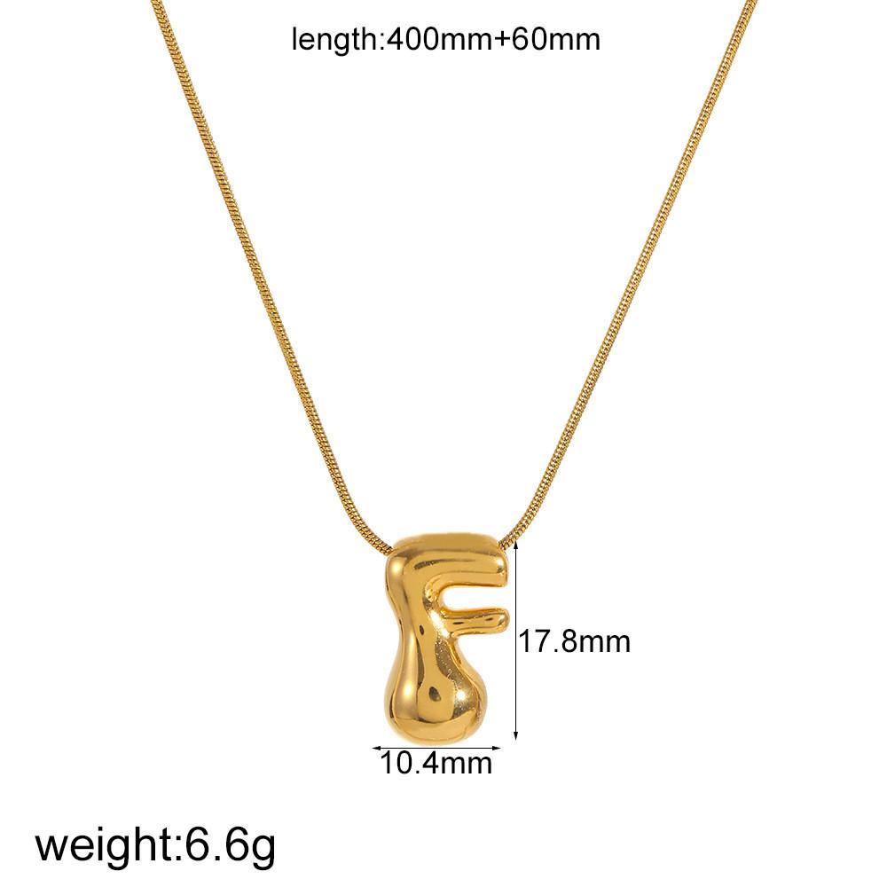 Personalized Gold Stainless Steel Letter Necklace With Diy Name Pendant For Men Women
