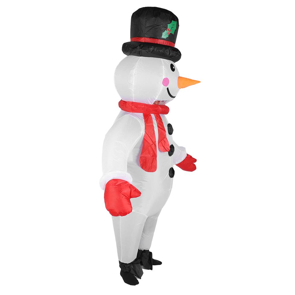 1,80 m Schneemann Aufblasbares Kostüm Wasserabweisend Lustiger Schneemann Aufblasanzug für Hallowmas Karneval Cosplay Party