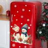Christmas Snowman Window Clings Removable Static Cling Decal Festive Winter Holiday Decor for Home Office Storefront Windows
