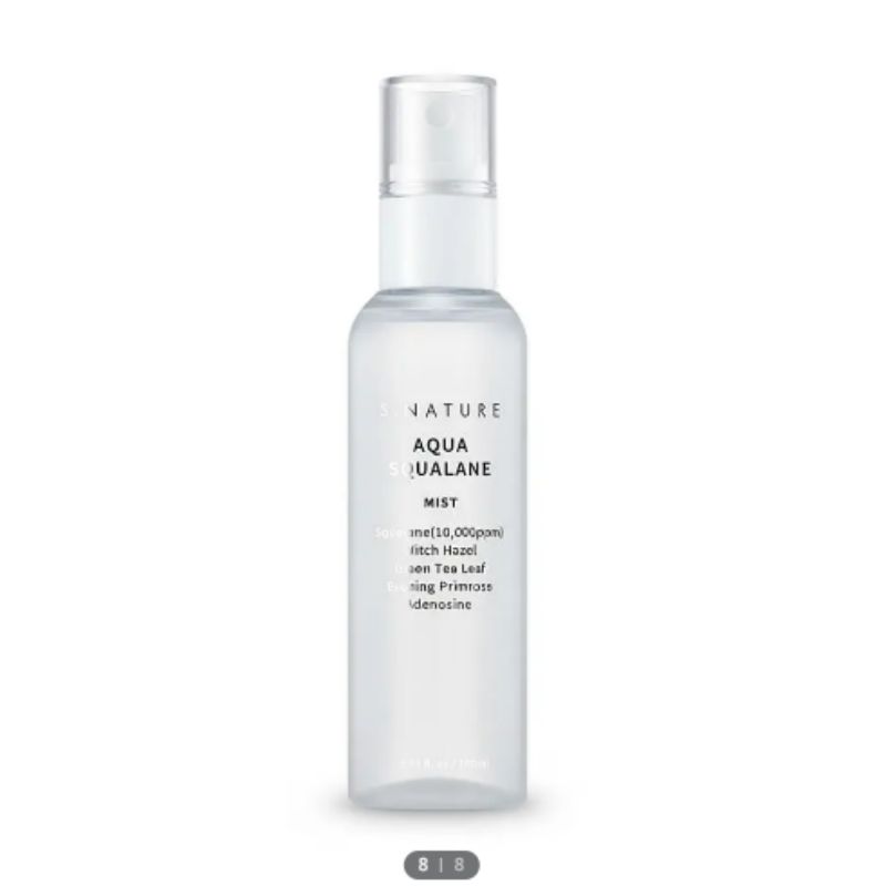 S.NATURE Aqua Squalane Moisturizing Mist Double Pack 100ml + 100ml