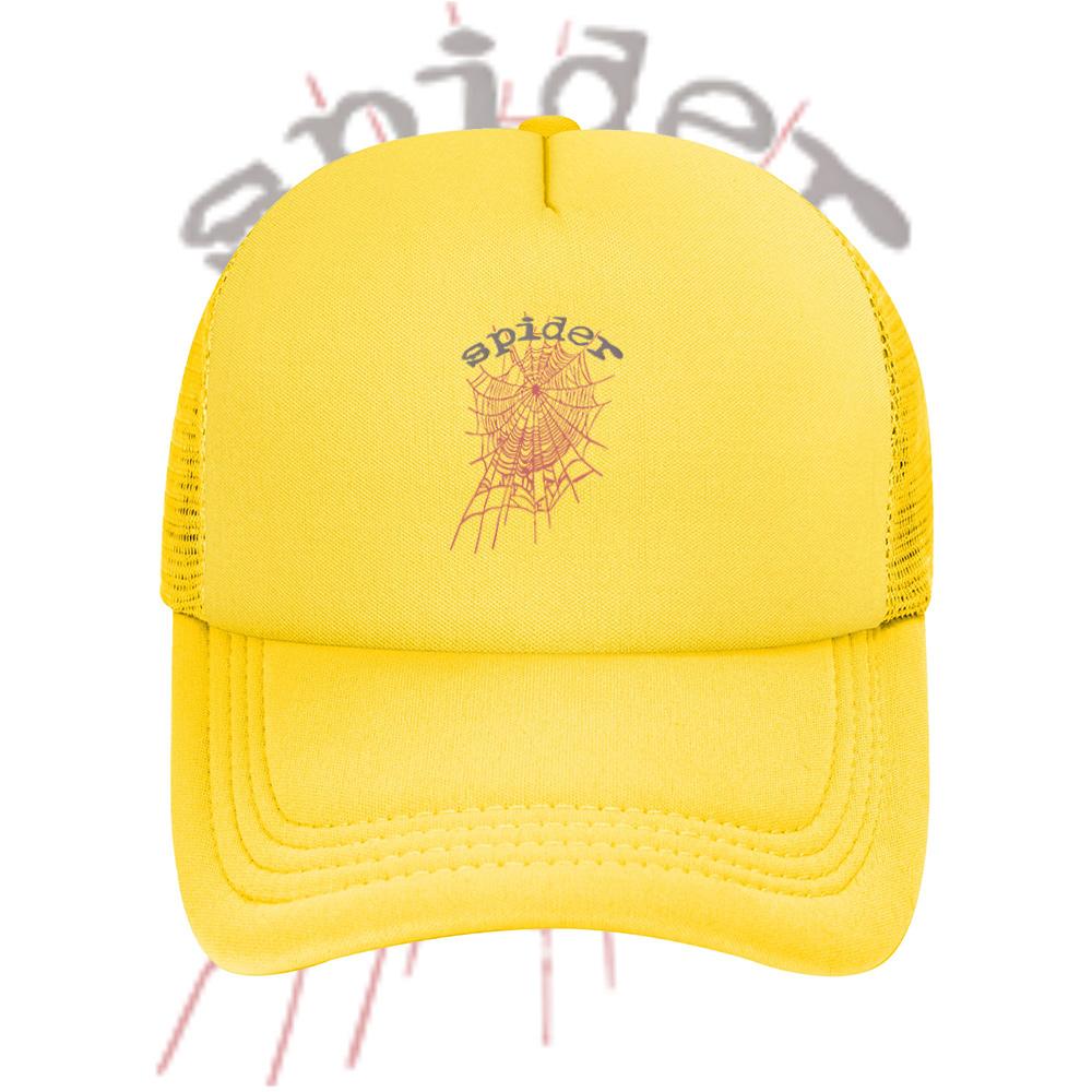 Spider Web Design Grey Letters Baseball Cap Anime Graphic Hats Adult Unisex Women Sports Outdoor
