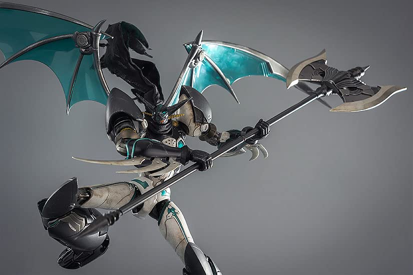 Robodo Original Version Shin Getter Robo Shin Getter 1 Threezero Arranged Version Black Made of Alloy Scarf Is Made of Cloth Painted Movable Figure