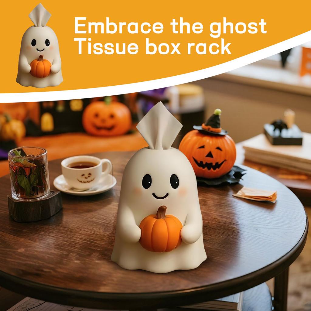 Hugging Ghost- Tissue Box Holder