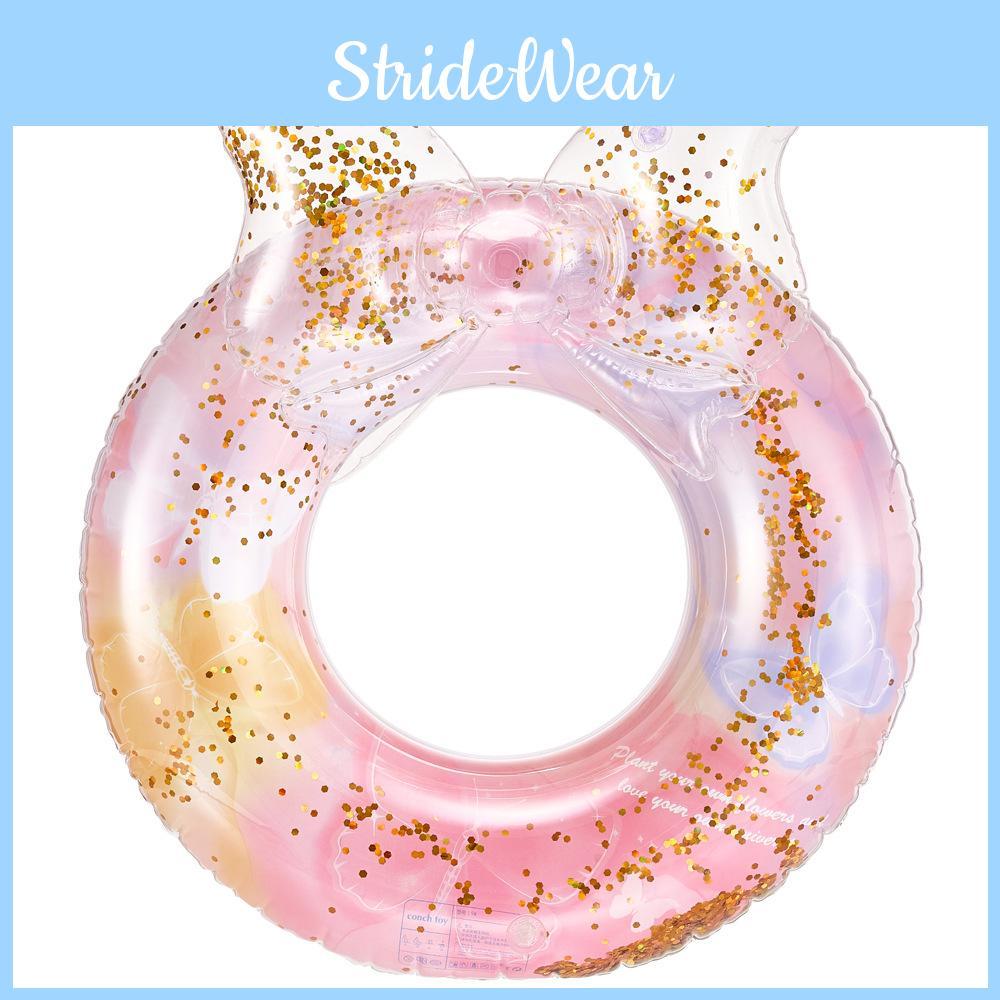 Rabbit Bow Ears Wings Mermaid Unicorn Design Thickened Swimming Ring For Kid