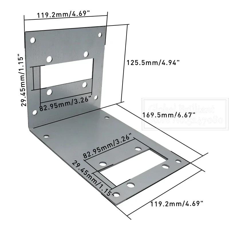 

1 шт. основание L-образное основание кронштейн для крепления воздушного отопителя дизельный отопитель подходит для деталей для Eberspacher D2/D3 Webasto Air Top 2 кВт/5 кВт серебряный