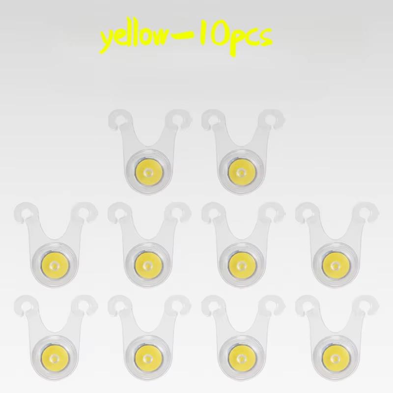 

10PCS Outdoor Camping Decoration LED Lights, Tent Hanging Rope Lights, Backpack Bicycle Taillights, Silicone Camping Lights