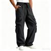 Herren Cargohose, Frühjahrs Outdoor Wanderhose, Bündchen Casual Arbeitshose für Herren
