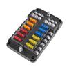 Waterproof Protection Fuse Box Holder 12-Way Circuit Fuse Holder Box Fuse Block  Truck Application