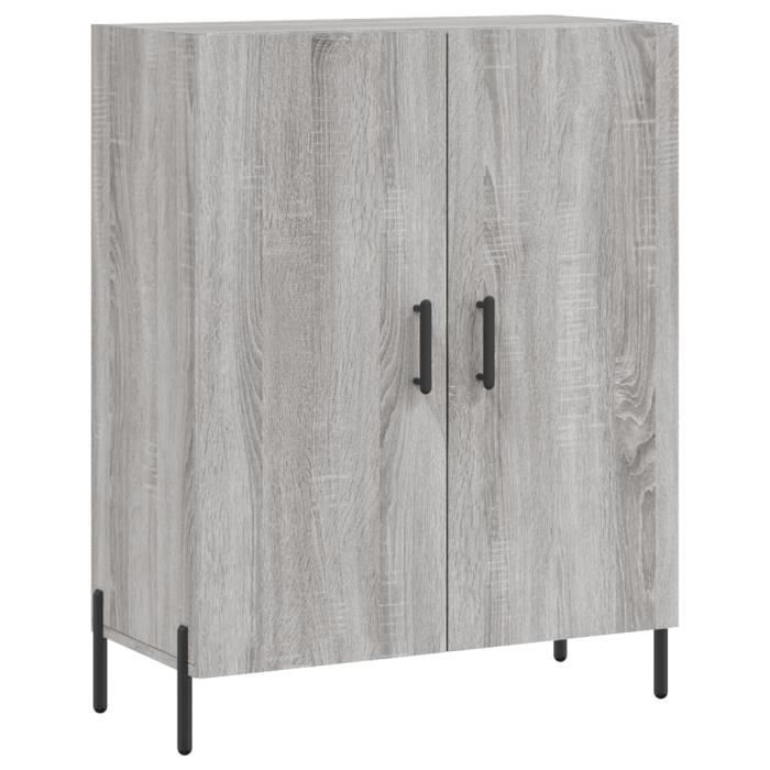 VidaXL Buffet Sonoma Grey 69.5x34x90 Cm Engineered Wood 827738