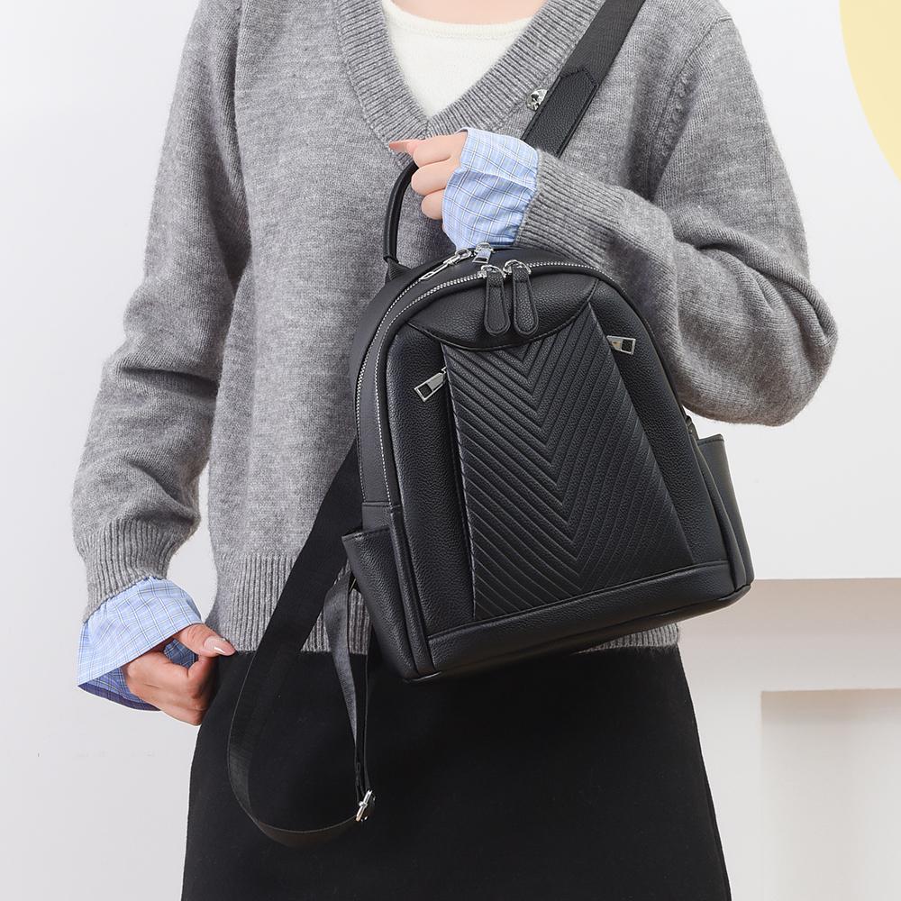 Backpack Women's Soft Leather Travel Backpack