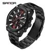 Sanda Quartz Men's Watch: Creative, Calendar, Multi-eye Design, Fashionable, Versatile.