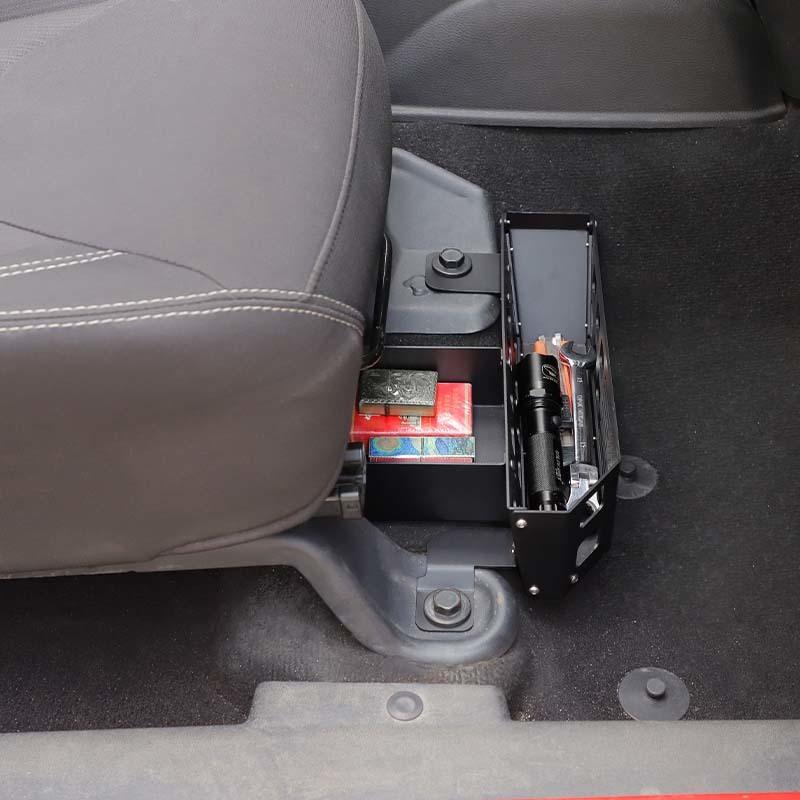 For Jeep Wrangler JK 2007-2017 Car Front Under Seat Storage Box Organizer Container Interior Stowing Tidying Accessories