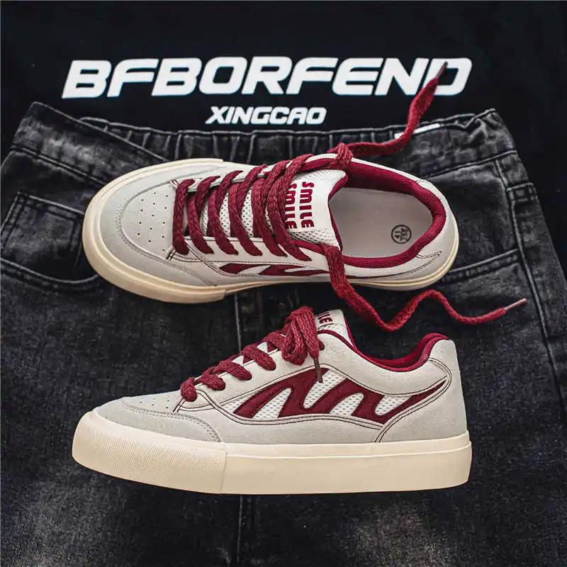 Fashion Camp Round Foot Shoes For Man Sneakers Casual Men's Sneakers Shoes Luxury Novelty Products Sport Comfort New Badkets