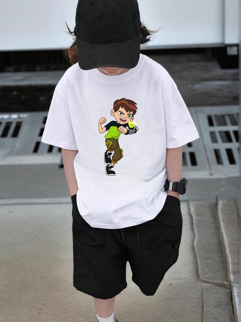 Humungousaur Ben 10 Short Sleeve Tee Kids Summer Cute Crewneck Casual Age 3-14