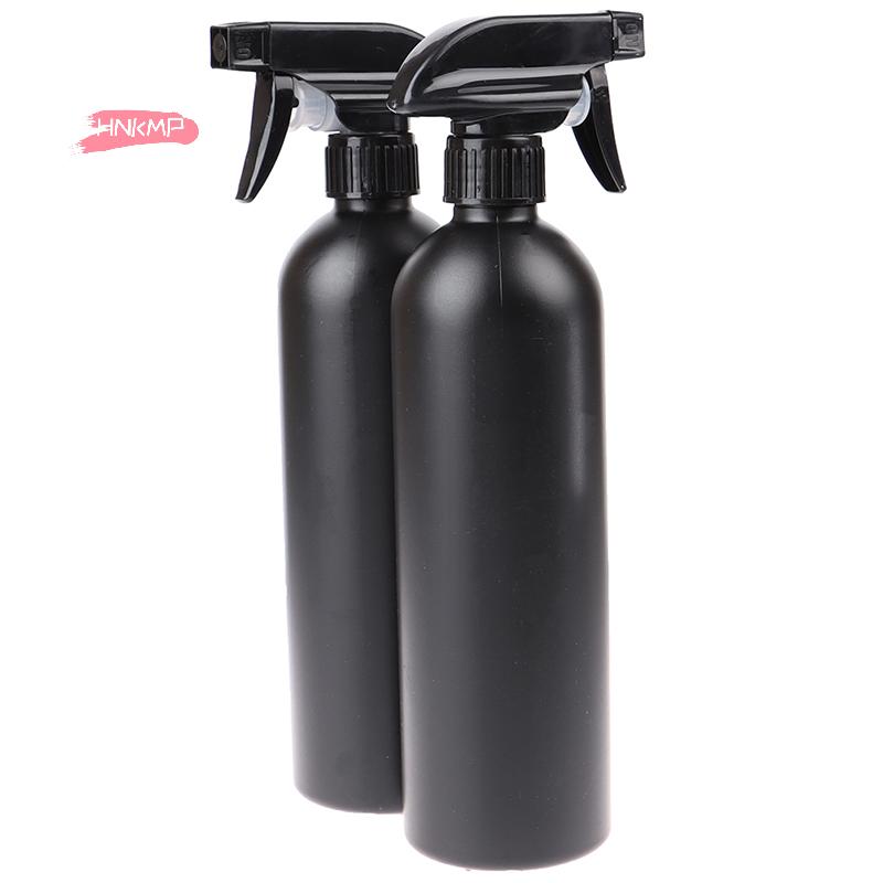 2Pcs 500ml Black Plastic Trigger Spray Bottles for Car Cleaning Multi-function Durable Cleaning Tools for Auto Detailing