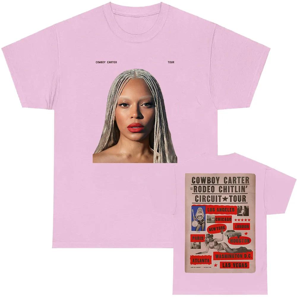 Beyonc COWBOY CARTER TOUR T-Shirt Sommer Damen Unisex T-Shirts Kurzarm Rundhals Locker T-Shirt Unisex Tees Print Top