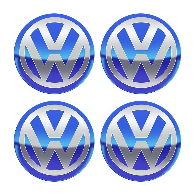 2026 Heiß Für VOLKSWAGEN VW 4 Stück 56/60/65/70/75mm Auto Radnabendeckel Aufkleber Emblem Für Volkswagen VW B5 GTI Golf 5 7 Caddy