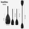 KOETSU Kids Double-Ended Kayak Paddle - Two-Piece Aluminum Ocean Boat Accessory