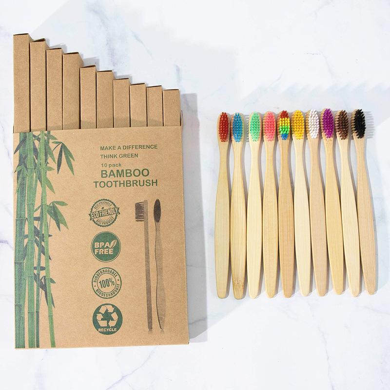 Bamboo Toothbrushes Green Toothbrush Soft Bristles Toothbrush Biodegradable Toothbrush For  Hygiene Product Eco-conscious