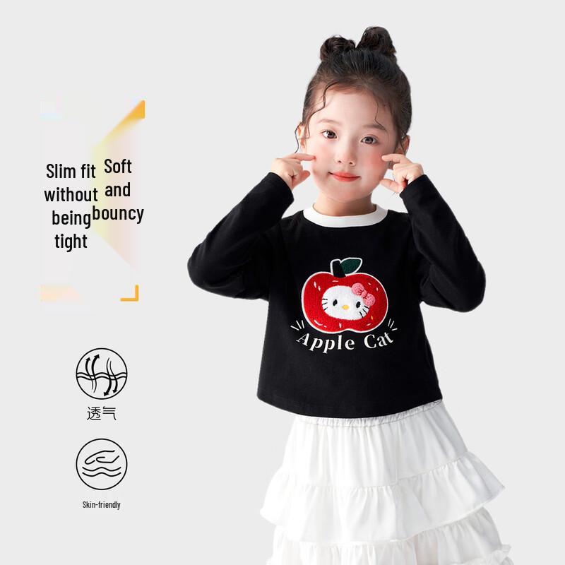 Tutuxiaoxiang Girls  Long Sleeve Round Neck T-Shirt 160