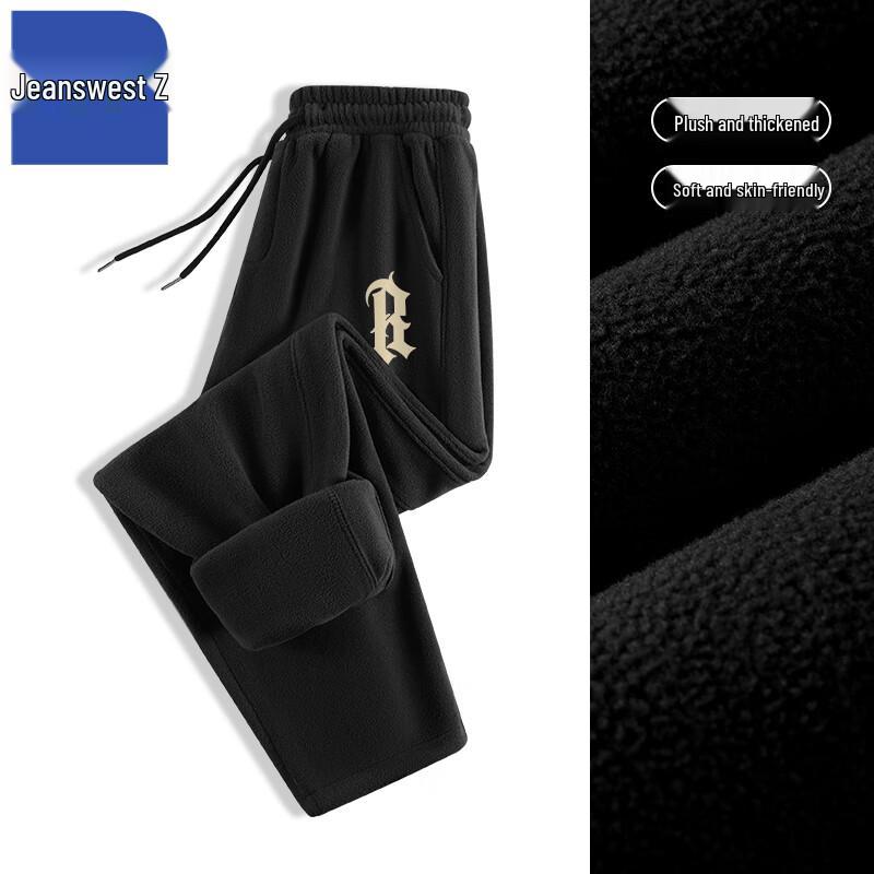 

Jenewin Z Men s Fleece-Lined Straight-Leg Casual Pants T8035 3XL